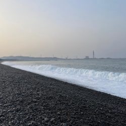 煙樹ヶ浜での釣り