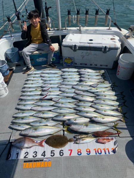 遊漁船　拓丸にて