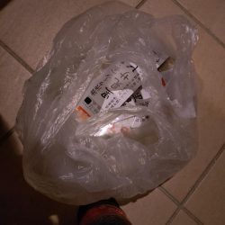 清掃活動：暴風メバルサビキ