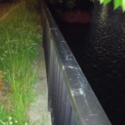 雨上がりに夜練