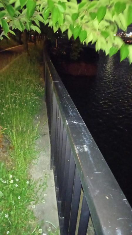 雨上がりに夜練