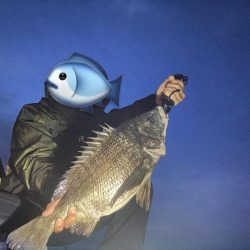 ナイトゲームで初チヌ！