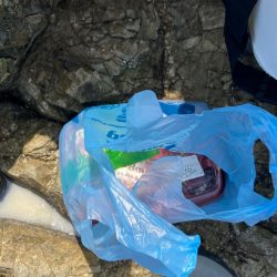 清掃活動：沖磯で梅雨グレ狙い