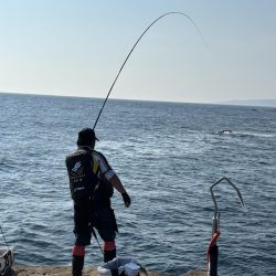 和歌山市江(吉丸渡船)の磯で夜釣り
