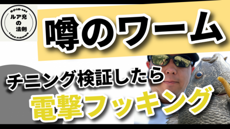 巷で話題のあのワームでチニング検証！