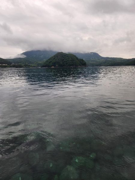 雨降りの中ロックフィッシュ