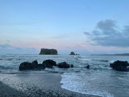 波が高い。難しい。