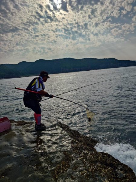 和歌山市江(吉丸渡船)で磯釣り