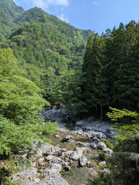 天川上流部で渓流ルアー釣り
