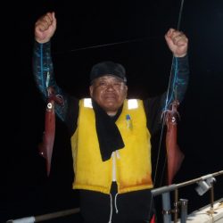 8月23日幸真丸は夜焚イカでケンサキイカ・ヤリイカ狙いでGO~~~~~でした