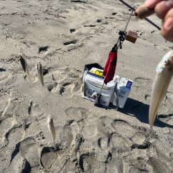 今日も唐津の浜で投げてみました