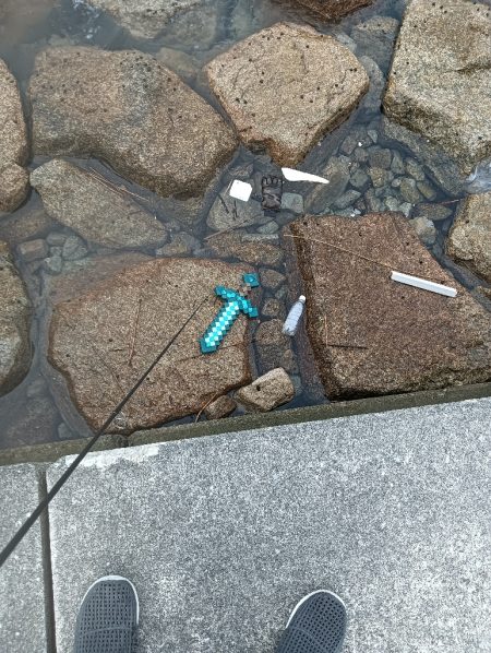 二回目のサビキでようやく初めて魚get