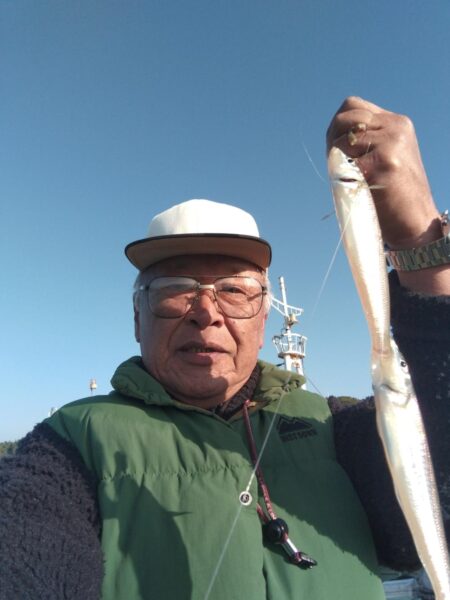 魚住漁港の落ちギス調査