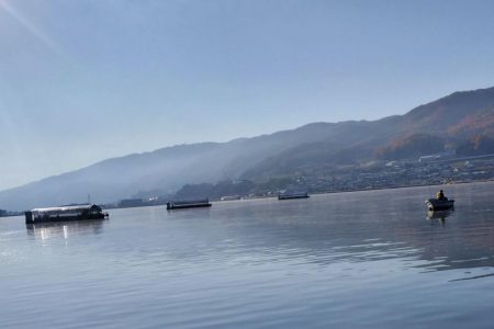 諏訪湖ワカサギ釣り！