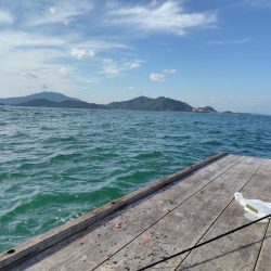 筏でショアジギング