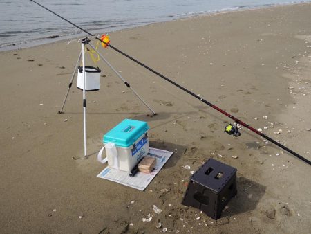 落ちギス釣り　群れは小さい