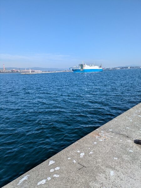 １年振りに水軒一文字へ