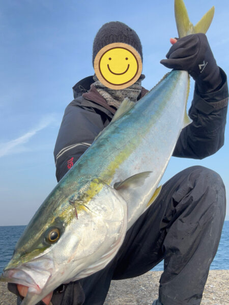 2026年ショアジギ初戦でメジロ！