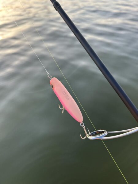 ハゼクラロッドで…