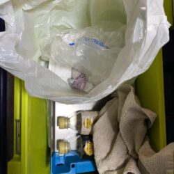 清掃活動：2ハイで3kg超え