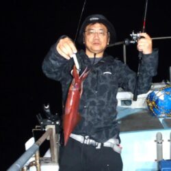26年6月13日　夜イカ釣りで幸真丸は玄界灘へ⛴GO～～～～～でした