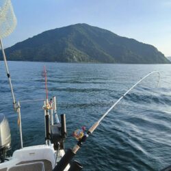 琵琶湖で琵琶マストローリング