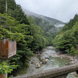 天川村で渓流釣り