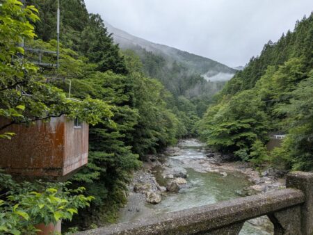 天川村で渓流釣り