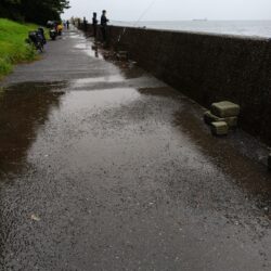 台風25号接近前に