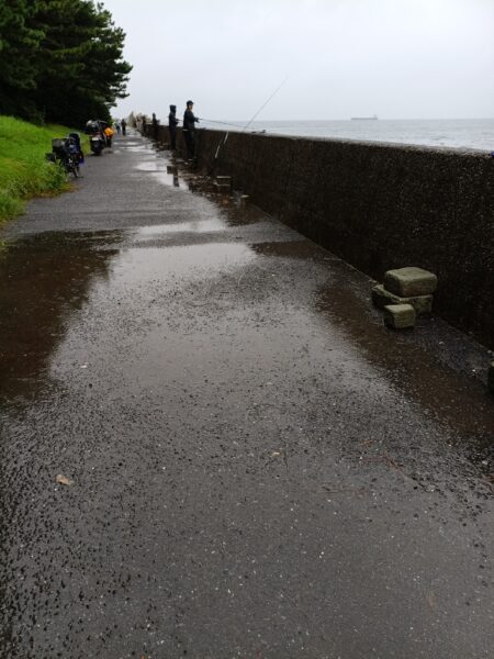 台風25号接近前に
