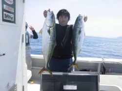 スーパーコーリン丸 投稿ジグ、トップでブリ、メジロ