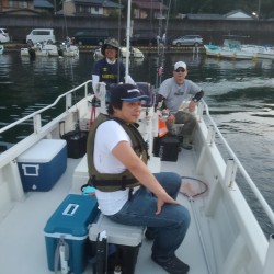 ボートでタイラバ&キス