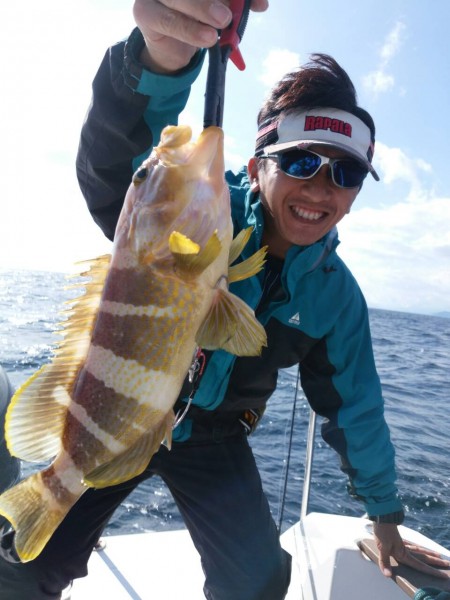 田曽沖50～80m釣果報告（マイボート釣行）